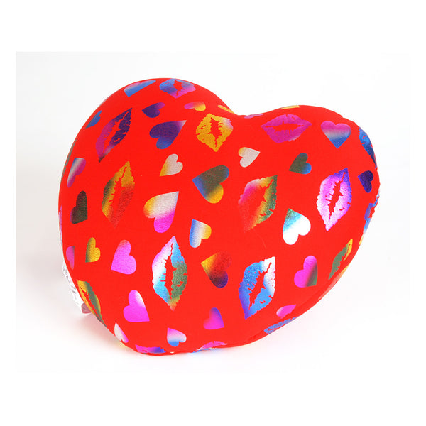 Squishy Deluxe Red Heart Kisses Microbead Pillow